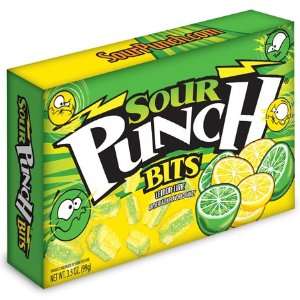 Sour Punch Bits Lemon Lime Theater Box 3.5oz 12 Count  