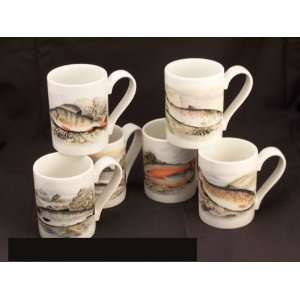  Portmeirion Compleat Angler Coffee Mugs   Set(s) Of 6 
