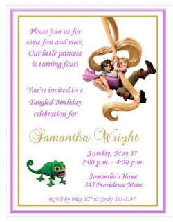 Rapunzel Tangled Invitations ~ Style #2  