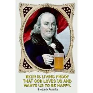 Exclusive By Buyenlarge Beer is Living Proof 12x18 Giclee on canvas 