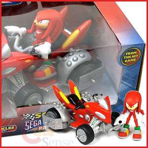 Sonic KNUCKLES Figure w/Vehicle Sega All Stars Racing  