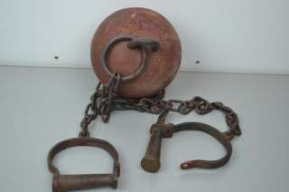 ALCATRAZ Prison Ball & Chain With Leg Iron Shackles  