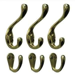   Richelieu Metal HookBrass Brass [ 6 Unit Blister ]