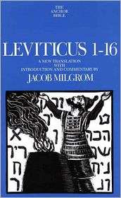 Leviticus 1 16, (0300139403), Jacob Milgrom, Textbooks   Barnes 