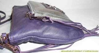 Handbag B Makowsky NWT Rochelle Top Zip X Body Or Shoulder Purple 