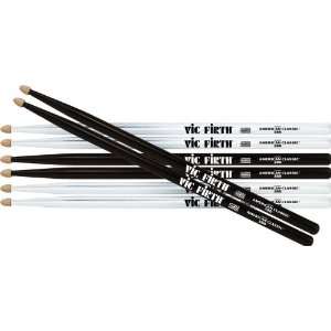 com Vic Firth Buy 2 Pair White, 1 Pair Black & Get Black Pair FREE 5B 