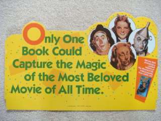 Rare 1989 Pictorial History WIZARD OF OZ DISPLAY POSTER  