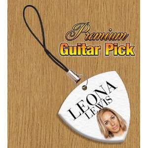  Leona Lewis Mobile Phone Charm Bass Guitar Pick Both Sides 