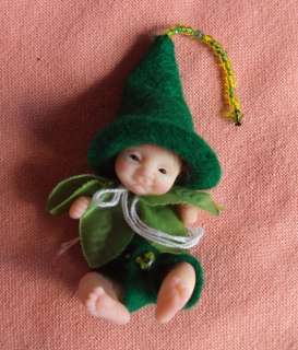   POSEABLE DOLL BABY ELF OF POLYMER CLAY HAND SCULPTED BY LIDIA ALBANESE