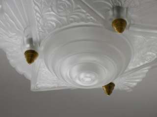   Vintage Slip Shade ceiling light fixture chandelier lamp  