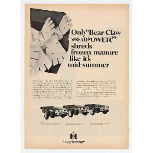  1972 IH International Harvester Bear Claw Manure Spreaders 