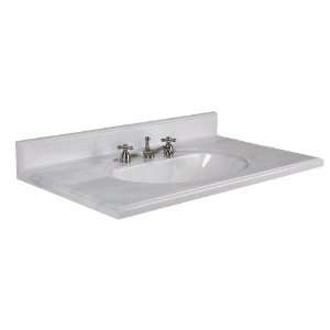   Top w/ Integral Bowl   8 Faucet Holes   Pewter