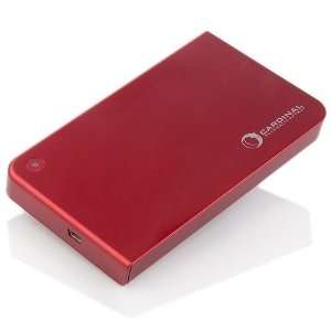   Automatic Portable Back Up Hard Drive   Red