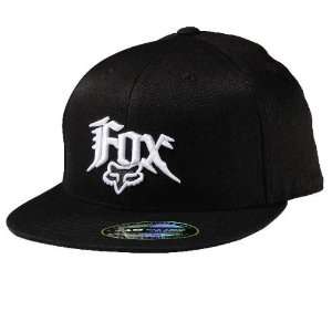  FOX VERTIGO FITTED HAT BY FLEXFIT BLACK XS/S Sports 