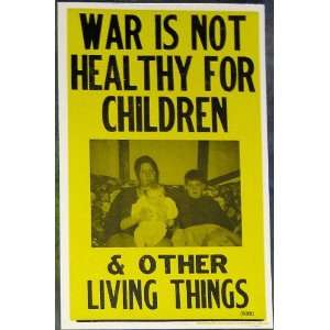  Anti War   Protest 14 x 22 Vintage Style Poster 