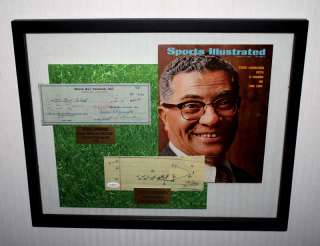 PACKERS Signed VINCE LOMBARDI Check, Actual Handwritten Football PLAY 