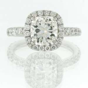  3.30ct Cushion Cut Diamond Engagement Anniversary Ring 