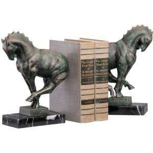   Horse Sculpture Statue With Marble Base/horse Bookends/executive Gift
