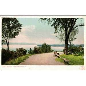   Reprint Burlington VT   Battery Park 1900 1909