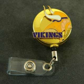 NFL Minnesota Vikings Retractable ID Badge Holder Reel  