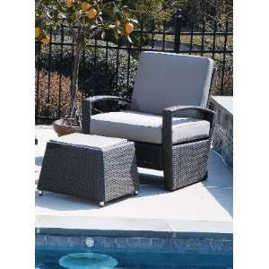   Vento Deep Seating Lounge Chair Frame in Java Brown,