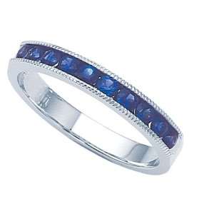 Karina B(tm) Sapphire Band in Platinum 950 Size 7.5 LIFETIME WARRANTY