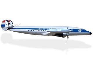 Lockheed Constellation KLM Wood Desktop Airplane Model  