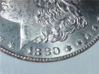 1880 CC Morgan NGC MS63 Dollar 90% Silver Lower Mintage  