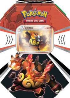 POKEMON EVOLVED BATTLE ACTION FALL TIN 2011 EMBOAR (4 BOOSTERS + MORE 