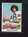 1975 Topps Cowboys Lot 65 Drew Pearson RC Staubach Waters RC and 