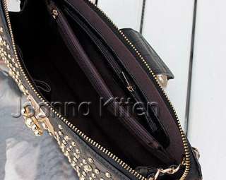 Celebrity Handbag Rivet Studs shoulder Bag evening bag Clutch Purse 