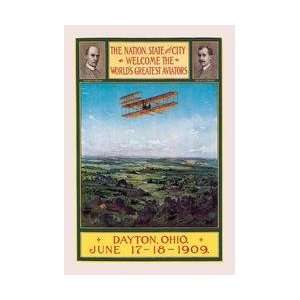 Dayton Ohio Welcomes the Wright Brothers 20x30 poster
