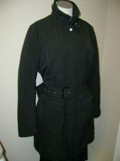 Allegri Milano Polytravel Belted Coat Black NWT $735  