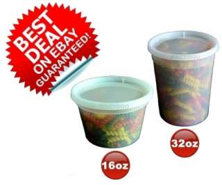 16 32 oz Plastic DELItainer Soup Deli Container 25 Each  