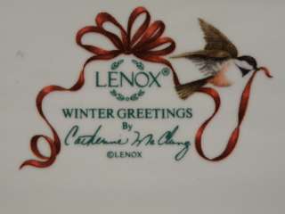 LENOX WINTER GREETING HORS DOEUVRE TRAY NEW 30% OFF  