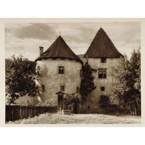  1926 Varazdin Castle Croatia Architecture Photogravure 
