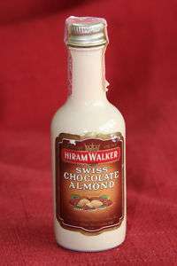 Hiram Walker Swiss Choc Almond Mini Bottle   Unopened  
