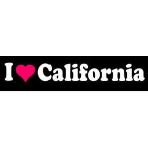  8 I Love Heart California State Die Cut Vinyl Decal 