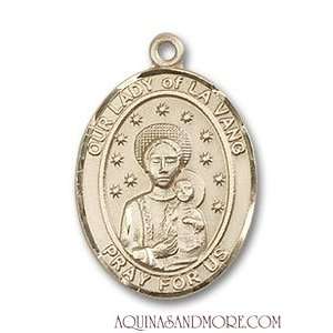  Our Lady of la Vang Medium 14kt Gold Medal Jewelry
