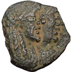 Kig RABBEL II Queen GAMILATH Aramaic Rare Ancient GREEK NABATAEA Coin 