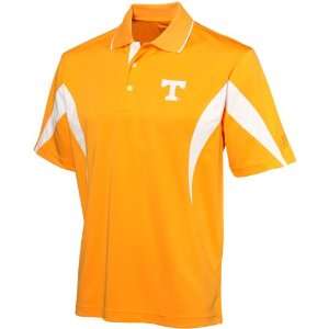   PGA Tour Orange Color Block Golf Polo Shirt