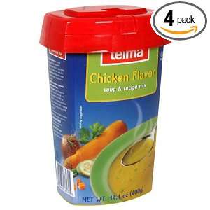 Telma, Chicken Flavor Mix (Pareve), 14.1 Ounce Unit (Pack of 4 