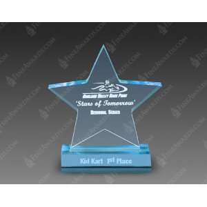  Blue Acrylic Star Award