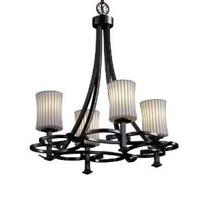  Justice Design POR 8560 60 PLET MBLK Arcadia 4 Uplight 