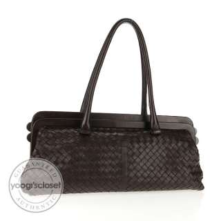 Bottega Veneta Ebano Woven Leather Satchel Bag  