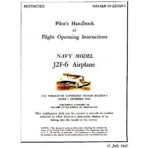   J2F  Duc k  Aircraft Flight Manual Grumman  Books