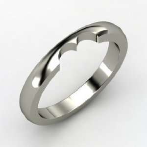  One Heart Matching Band, 14K White Gold Ring Jewelry