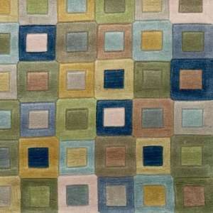 Amalfi 1966/04 Square In Square Ocean Contemporary Area Rug Amalfi 