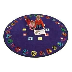  Children Educational Rugs Super Circle 6ft Round