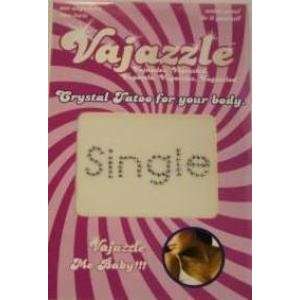 Bundle Vajazzle Single and 2 pack of Pink Silicone Lubricant 3.3 oz